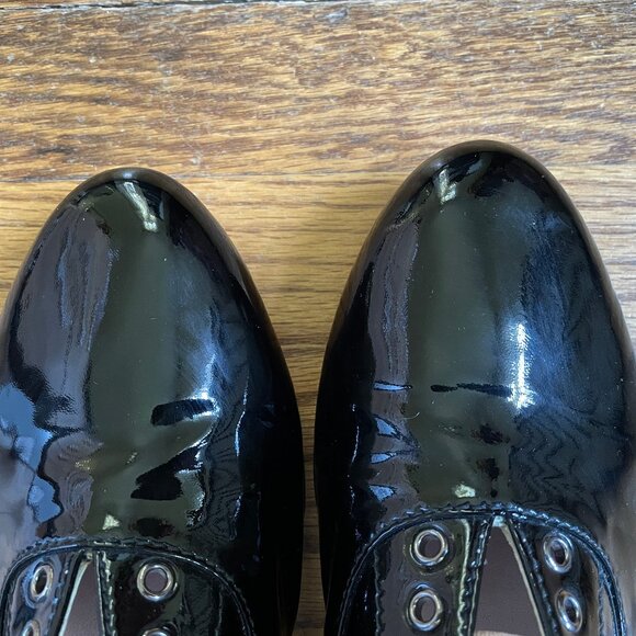 Miu Miu Black Patent Leather Oxfords, EU 40.5 - Picture 8 of 13